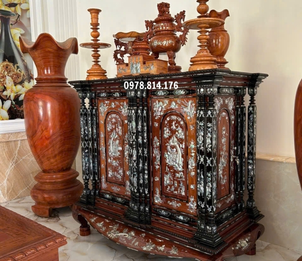 Tủ thờ + Lục bình